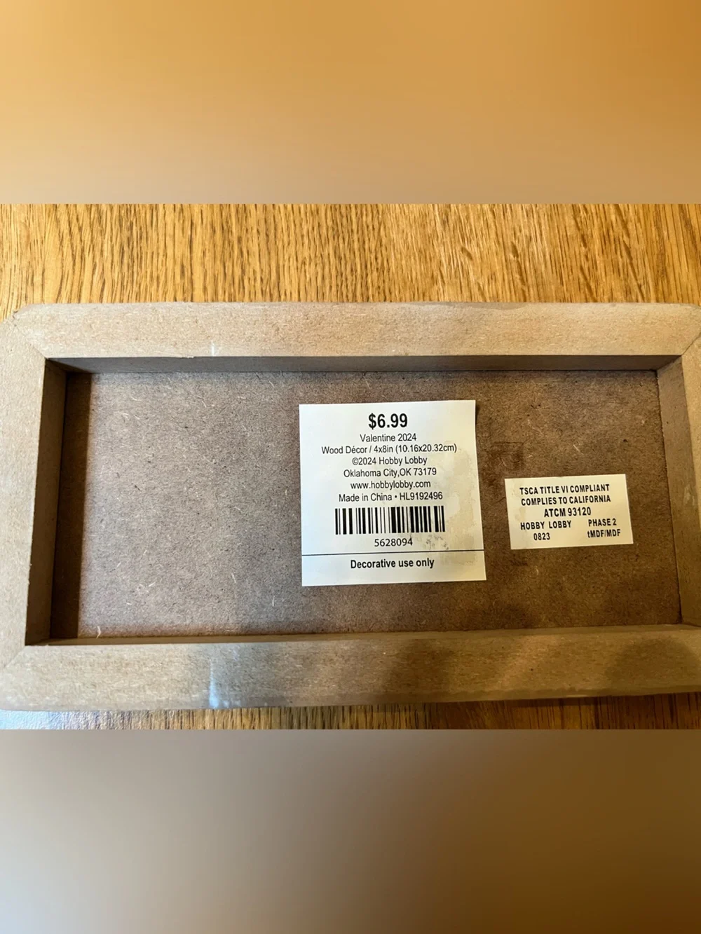 Hobby Lobby Pink XOXO Framed Wall Sign